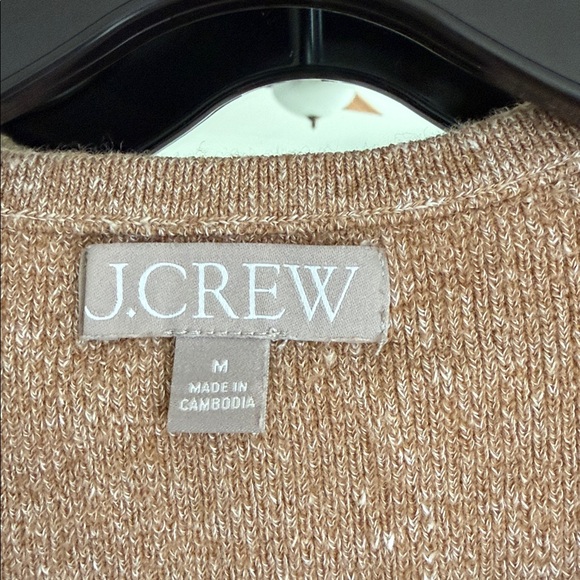 J.Crew Brown Sleeveless Knit tank with Gold Buttons - Picture 2 of 4